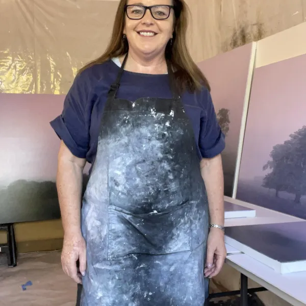 Kathryn Ryan in her studio