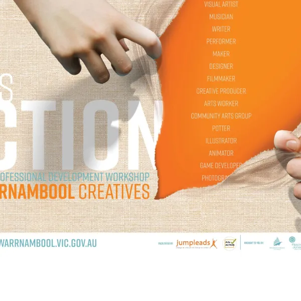 Banner for ArtsACTION workshop