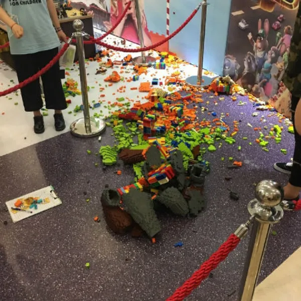 Broken artwork
