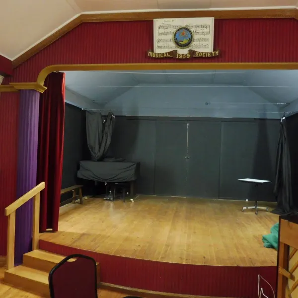 A small hall stage