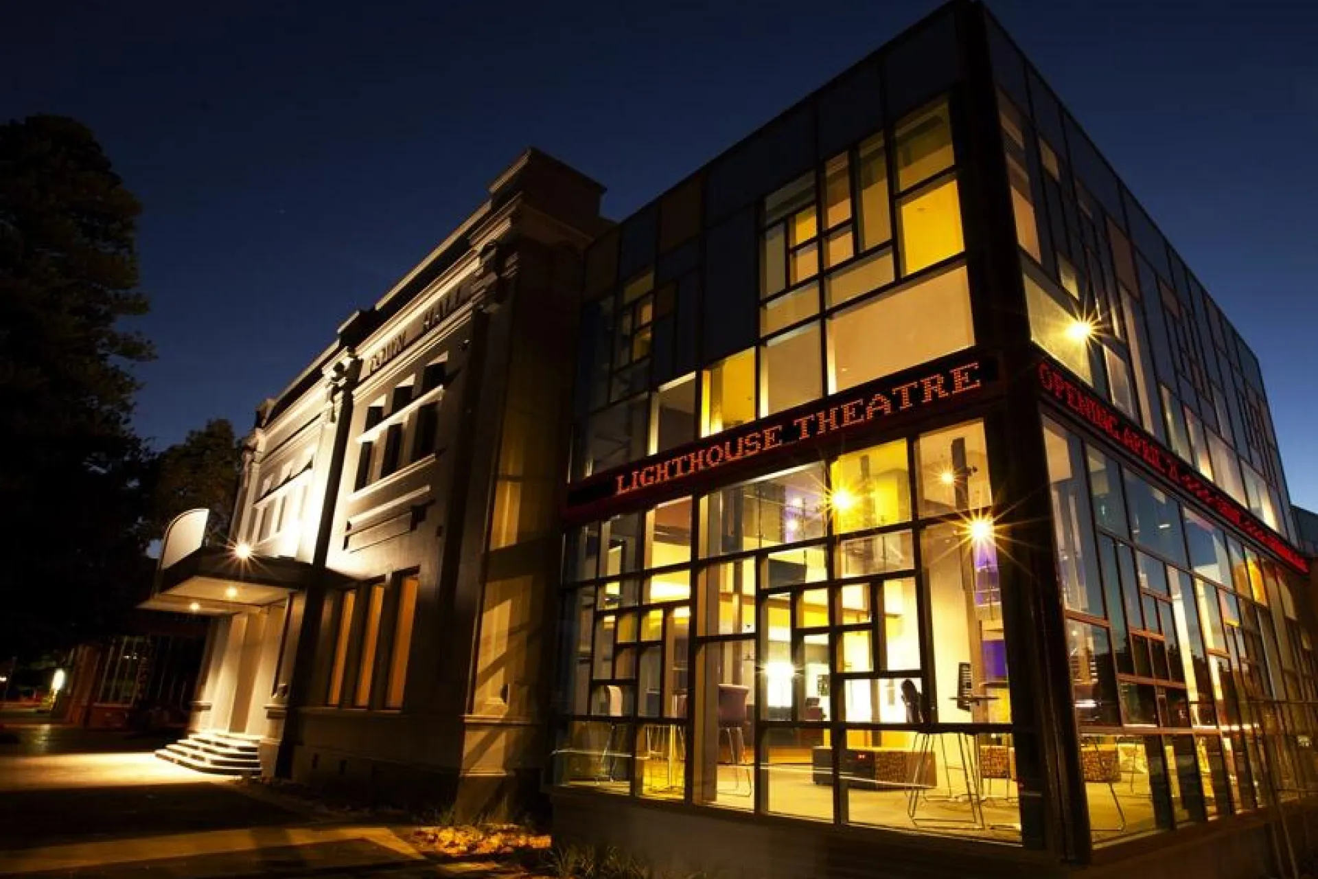 The Theatre at night