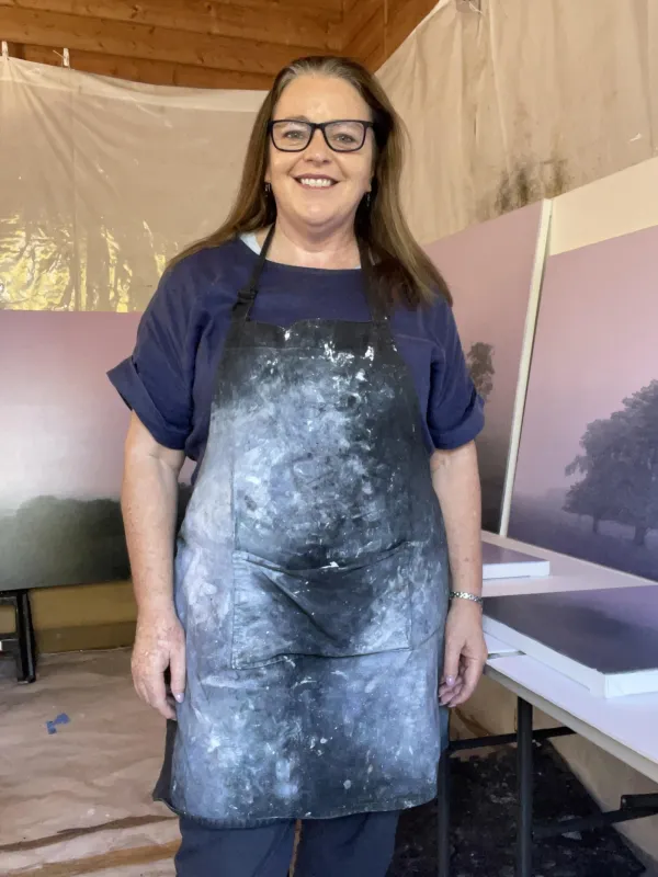 Kathryn Ryan in her studio