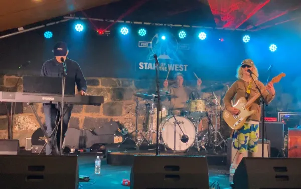 A young band on stage