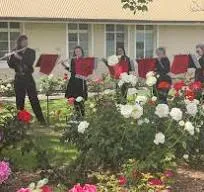 Flute ensemble in the garden